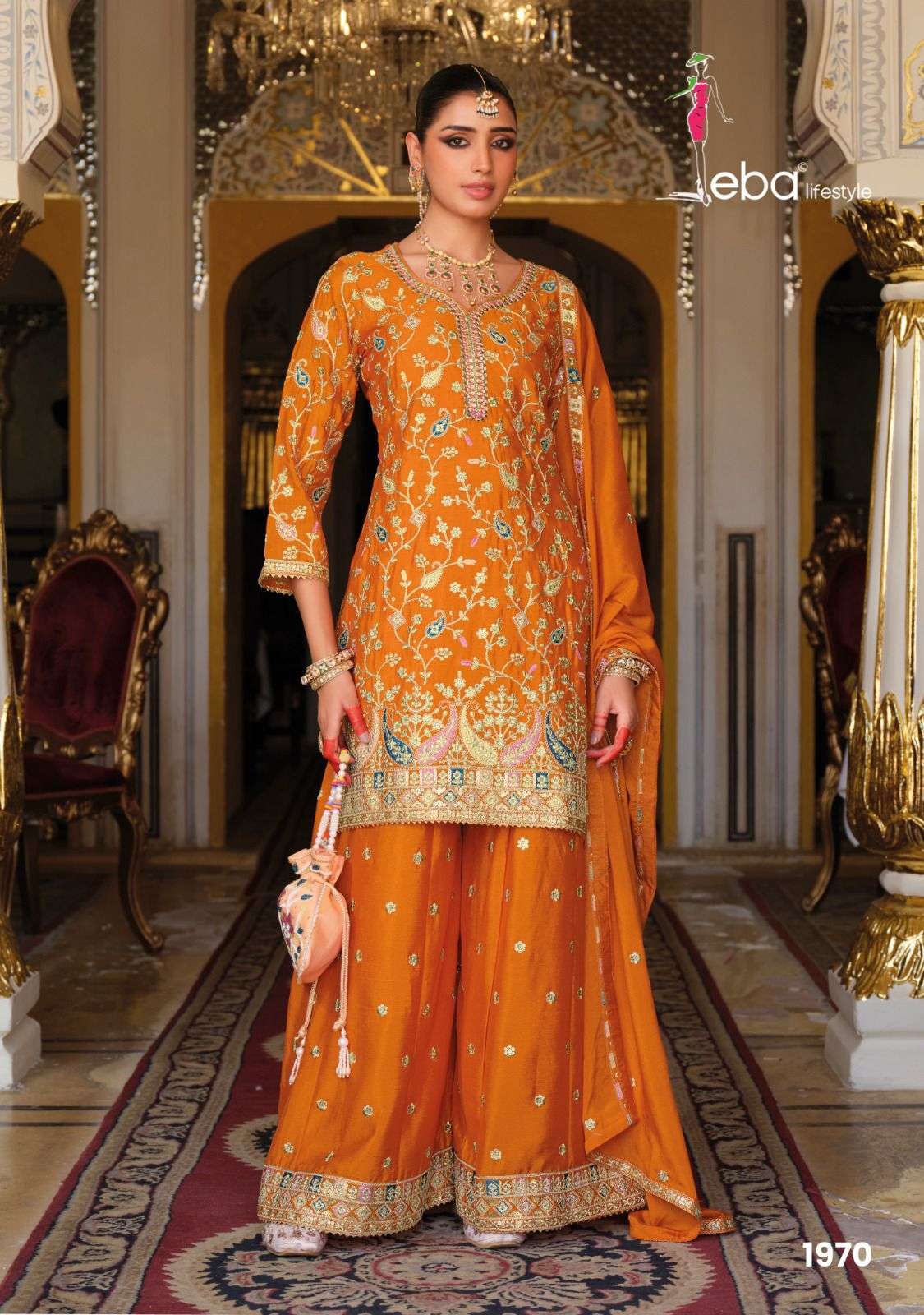 Falak Eba Lifestyle Chinon Pakistani Readymade Suits Manufacturer