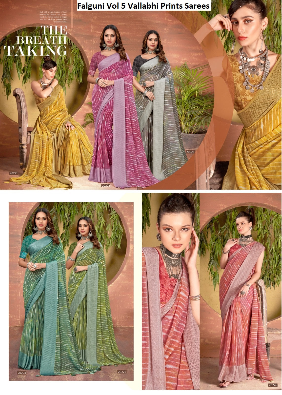Falguni Vol 5 Vallabhi Prints Georgette Sarees Manufacturer