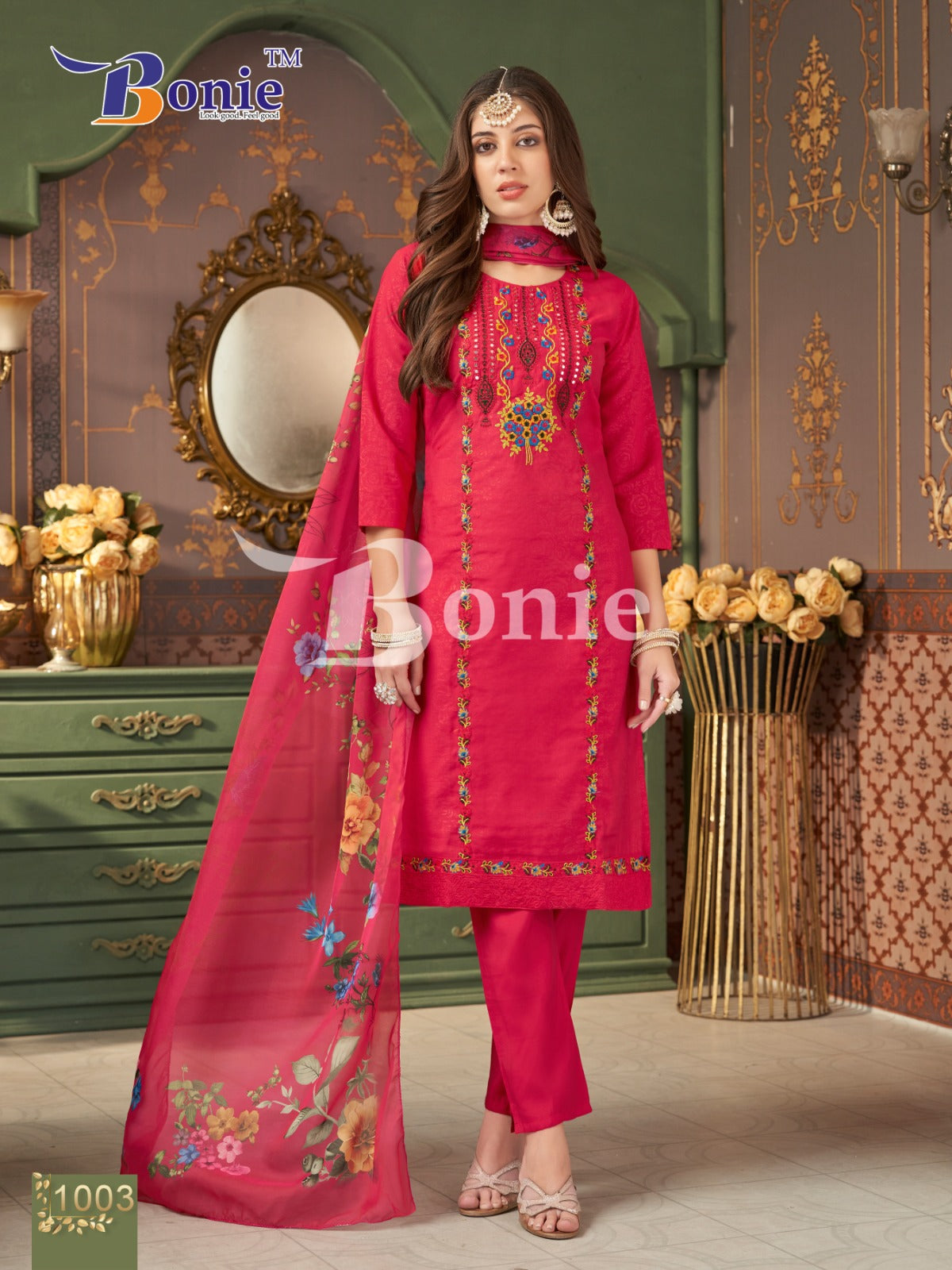 Farah Vol 1 Bonie Roman Readymade Pant Style Suits Manufacturer Gujarat