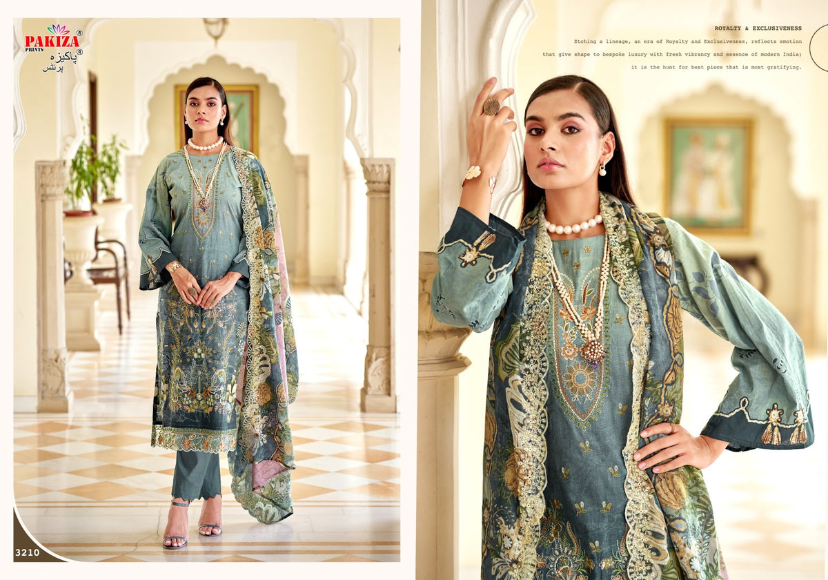 Farah Vol 32 Pakiza Prints Lawn Cotton Karachi Salwar Suits Manufacturer Gujarat