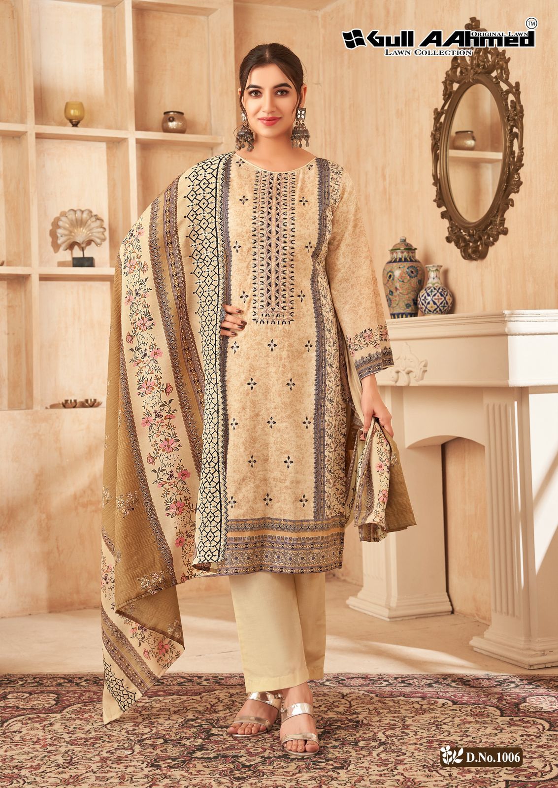 Farasha Gul Ahmed Pure Cotton Pakistani Salwar Suits Manufacturer Gujarat