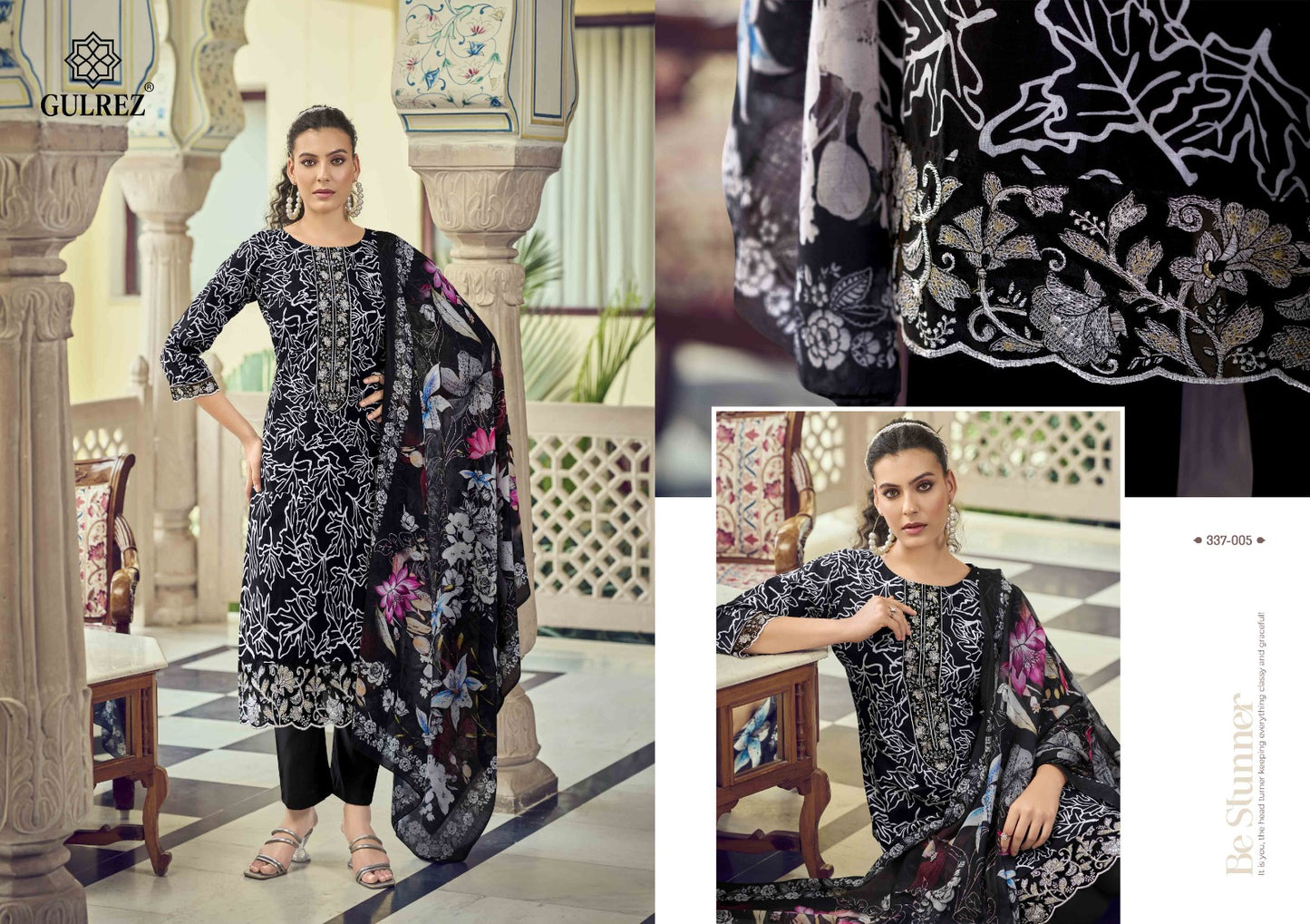 Fariha Gulrez Cotton Karachi Readymade Suits Supplier Gujarat