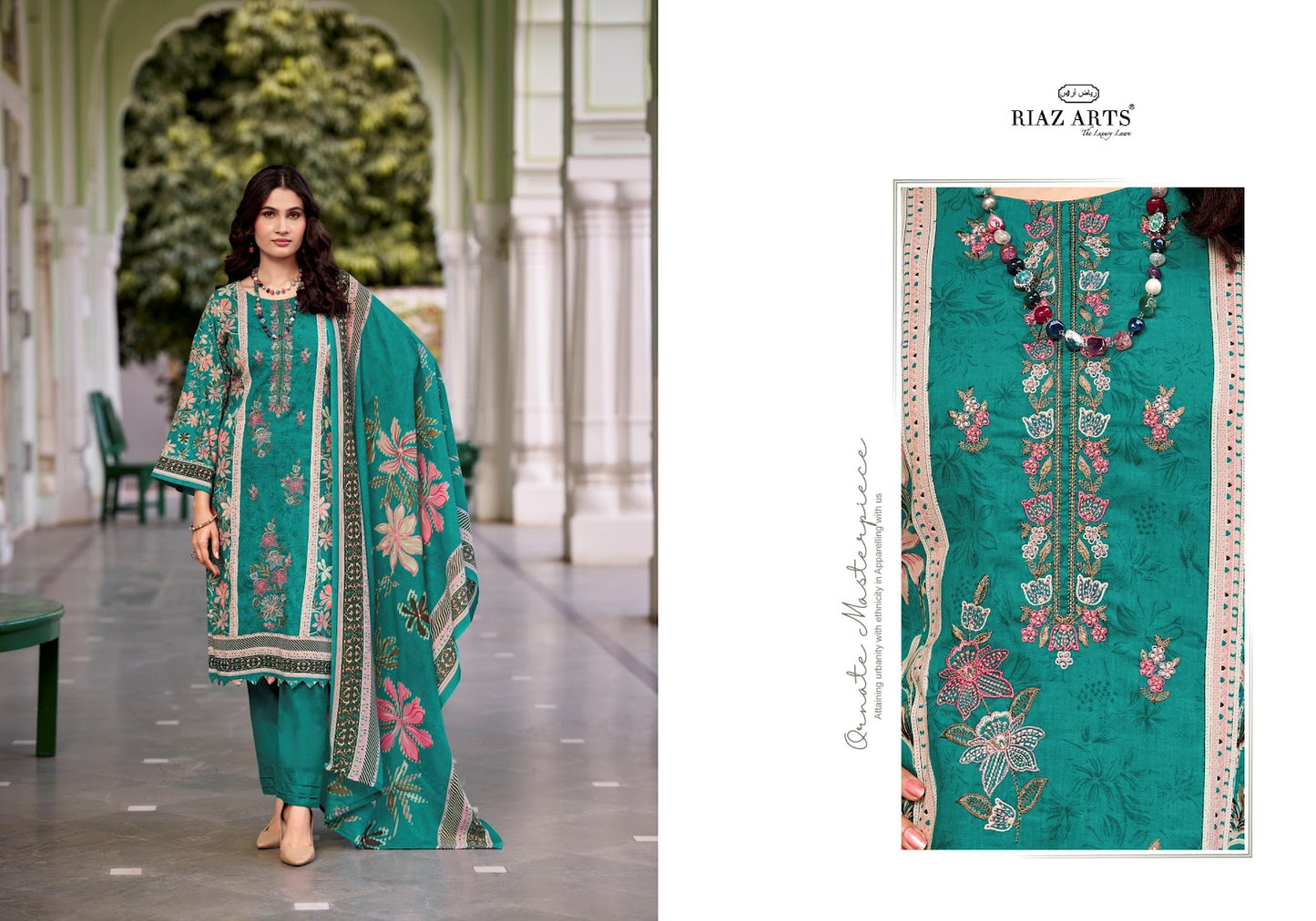 Farmaish Riaz Art Cotton Cambric Karachi Salwar Suits Manufacturer Ahmedabad