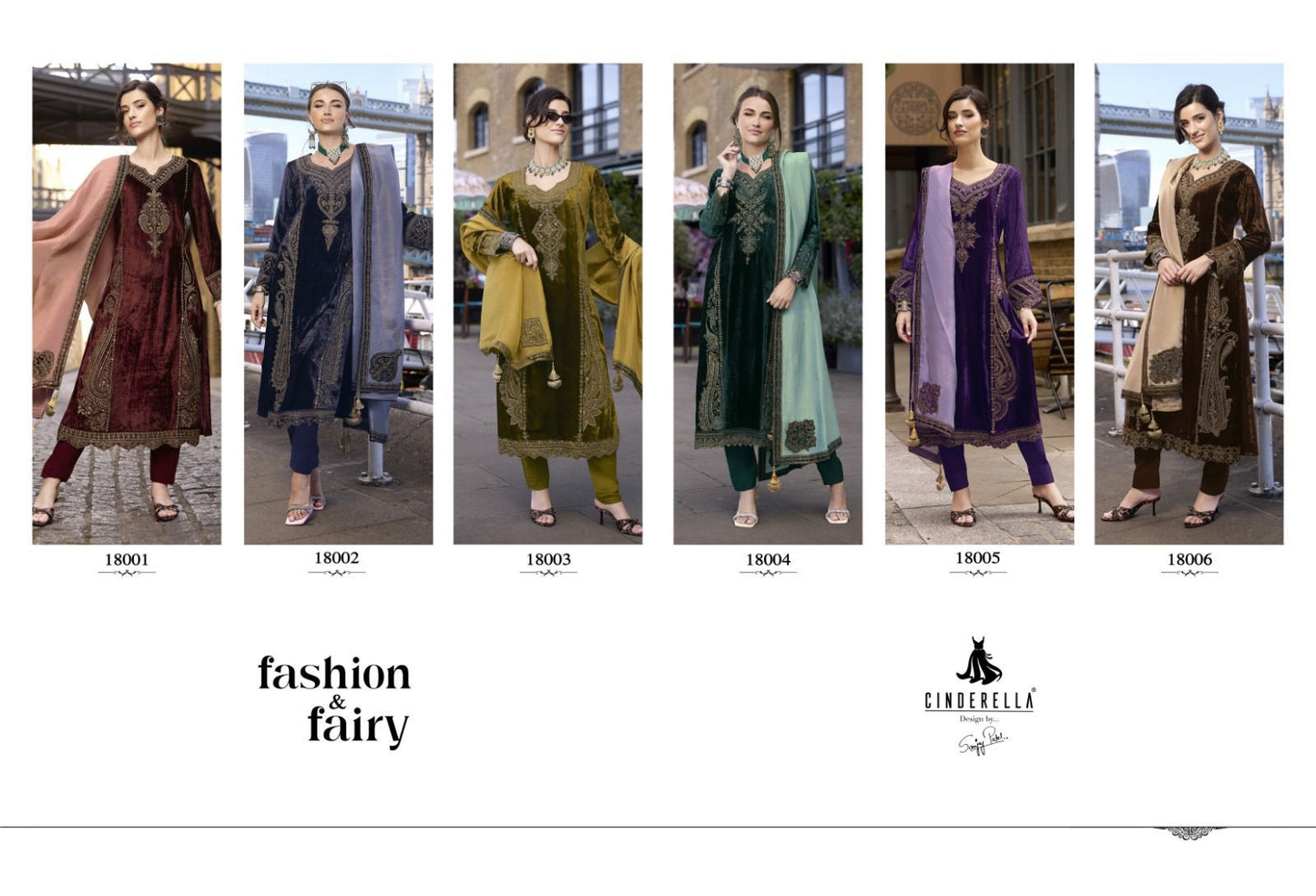 Fashion And Fairy Cinderella Pure Viscose Velvet Suits Manufacturer Ahmedabad