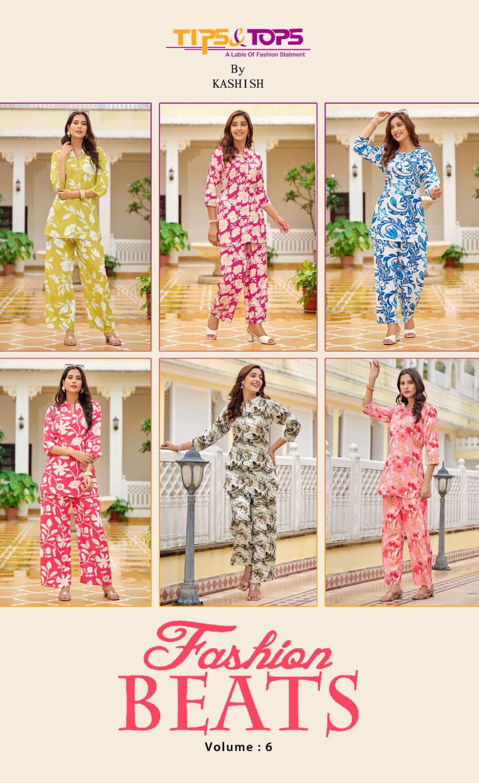 Fashion Beats Vol 6 Tips Tops Heavy Reyon Co Ord Set Supplier Gujarat