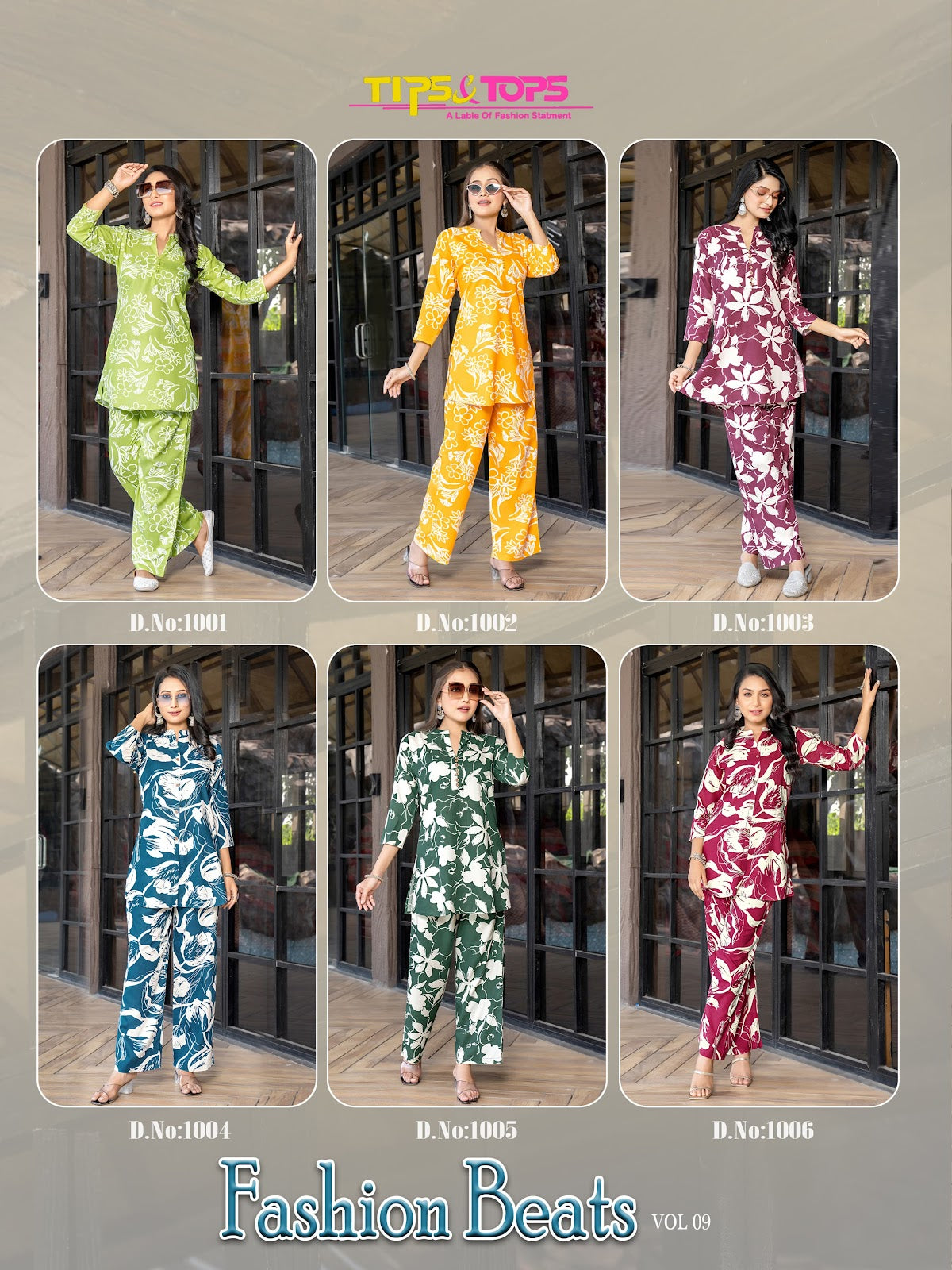 Fashion Beats Vol 9 Tips Tops Reyon Co Ord Set Supplier