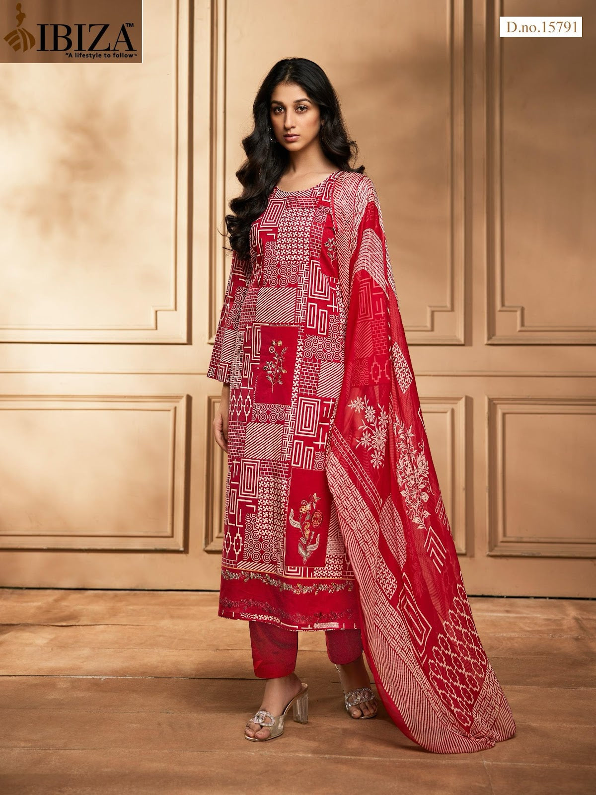 Fashion Mantra Ibiza Cambric Cotton Pant Style Suits Exporter India