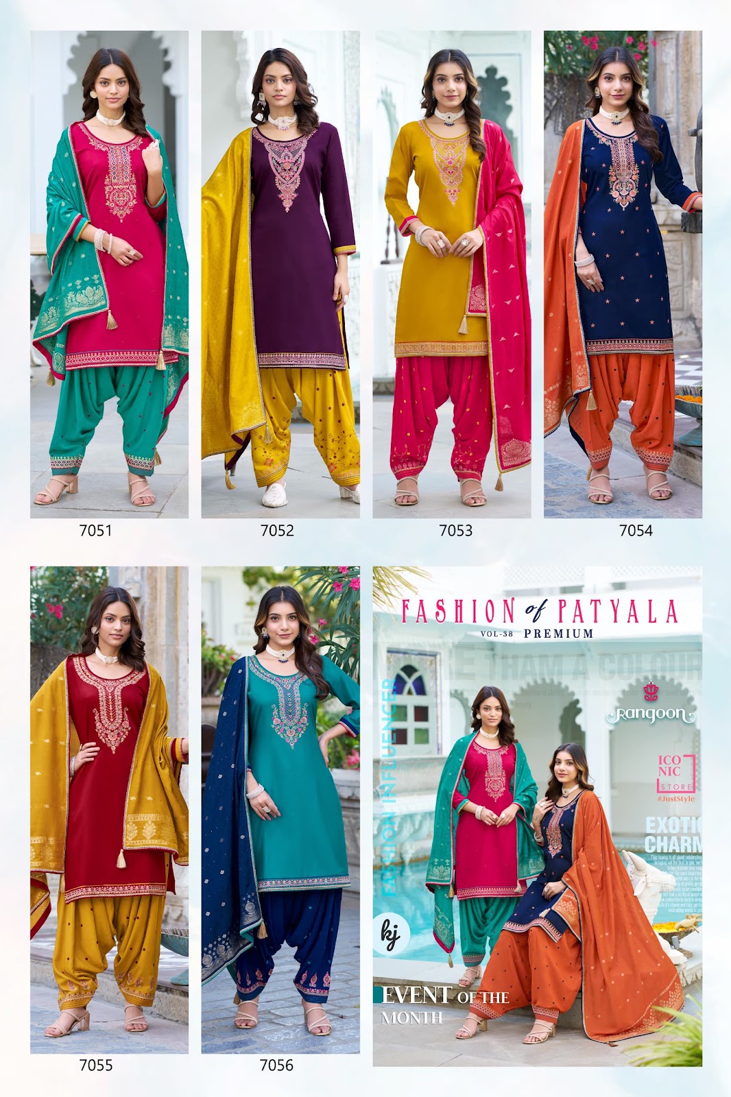 Fashion Of Patiala Vol 38 Premium Rangoon Jam Silk Readymade Patiyala Suits Exporter India