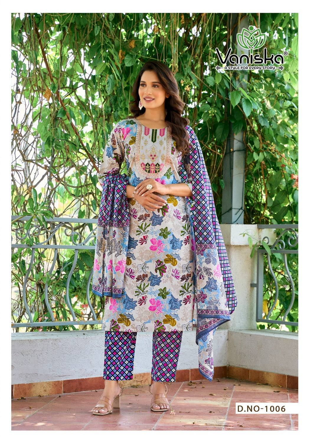Fashion Story Vol 1 Vaniska Viscose Readymade Pant Style Suits Manufacturer India
