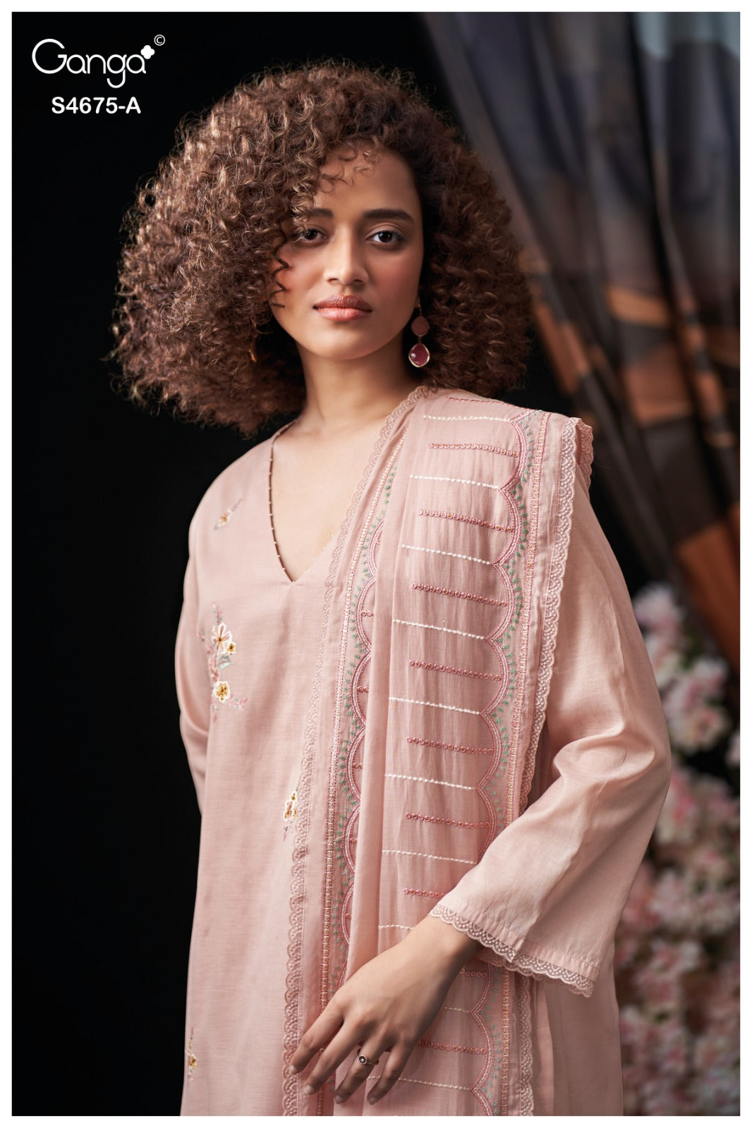 Fashmi 4675 Ganga Bemberg Plazzo Style Suits Supplier India