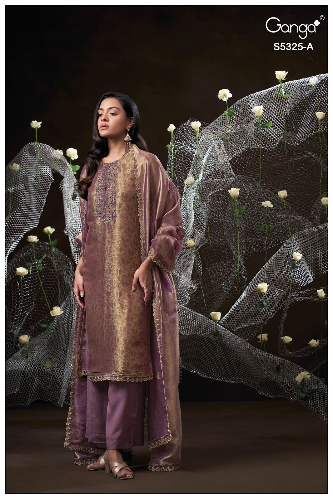 Favena S5325 Ganga Bemberg Silk Pant Style Suits Wholesaler Gujarat