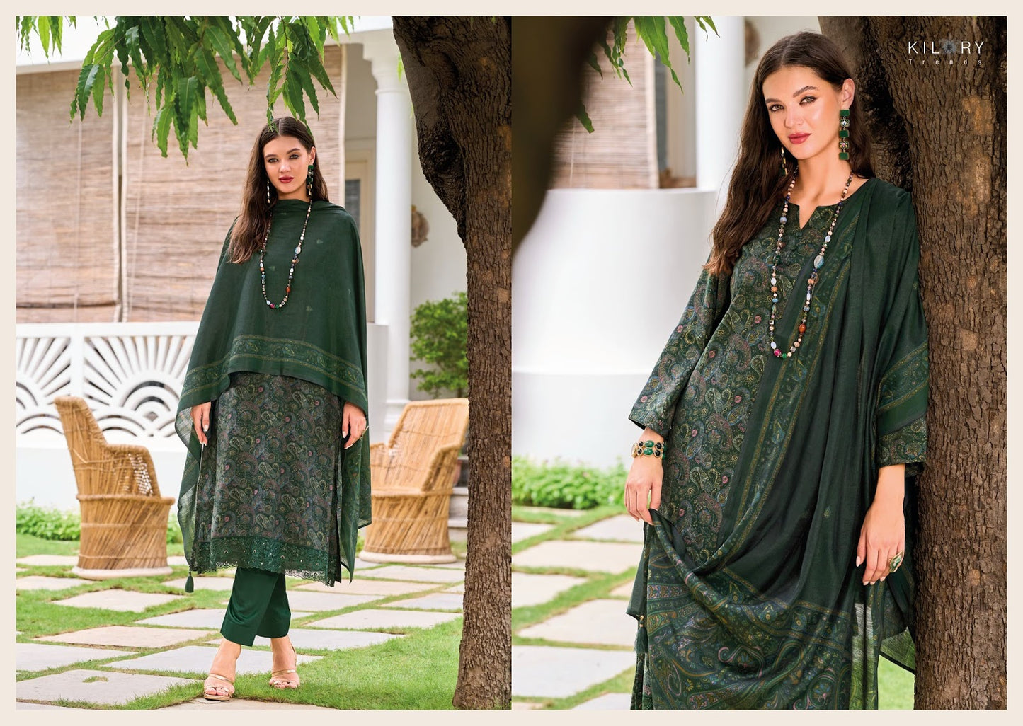 Femina Kilory Modal Silk Pant Style Suits Manufacturer India