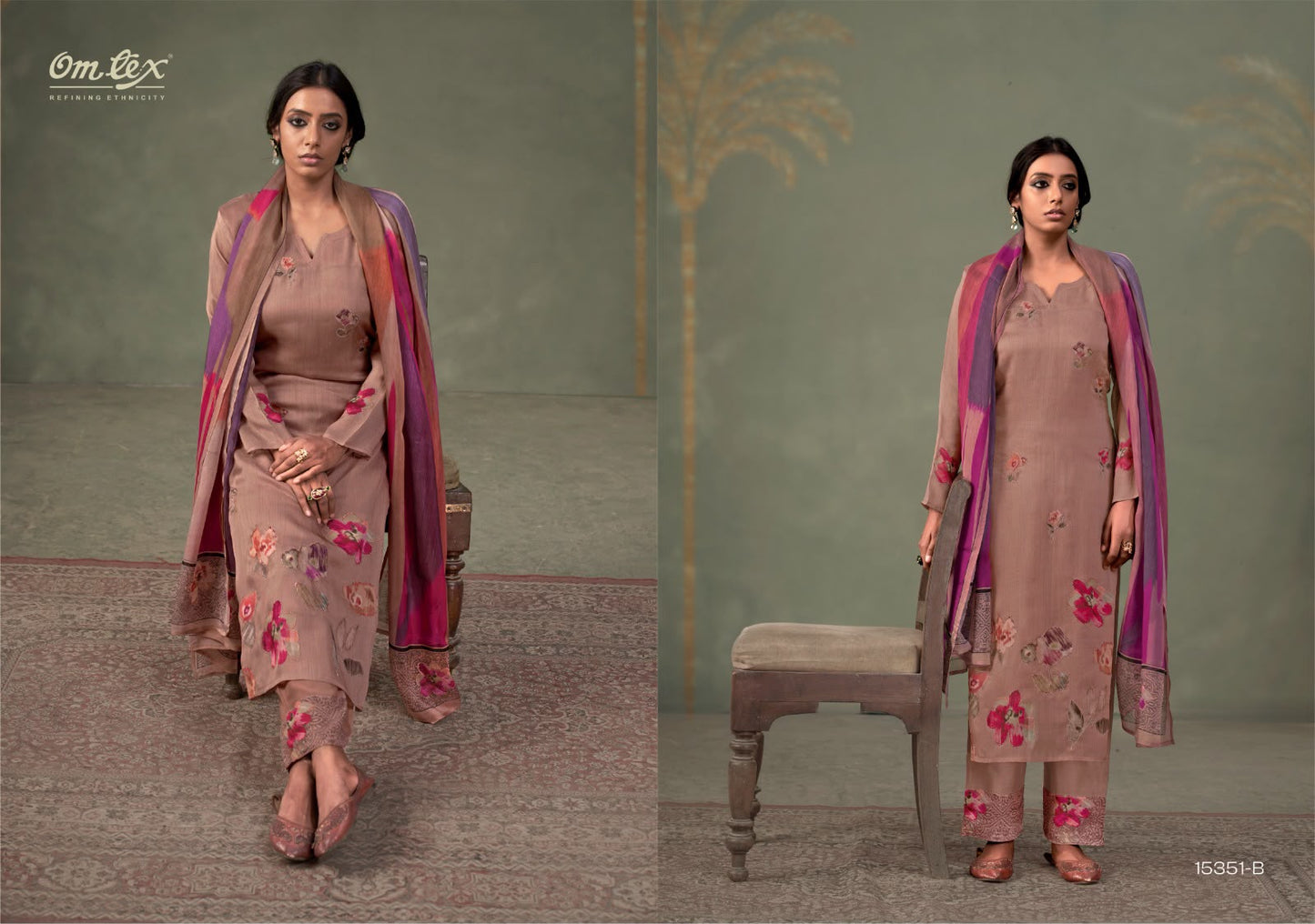 Ferisha Omtex Organza Pant Style Suits Wholesale Price