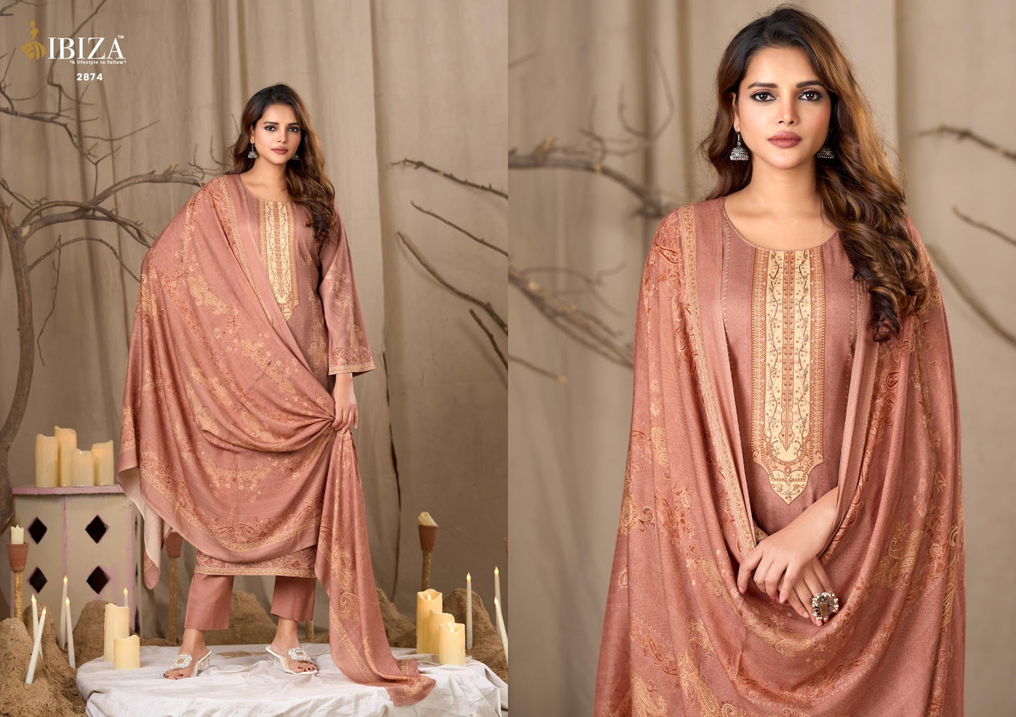 Ferragamo Ibiza Pure Viscose Pashmina Suits Exporter Ahmedabad