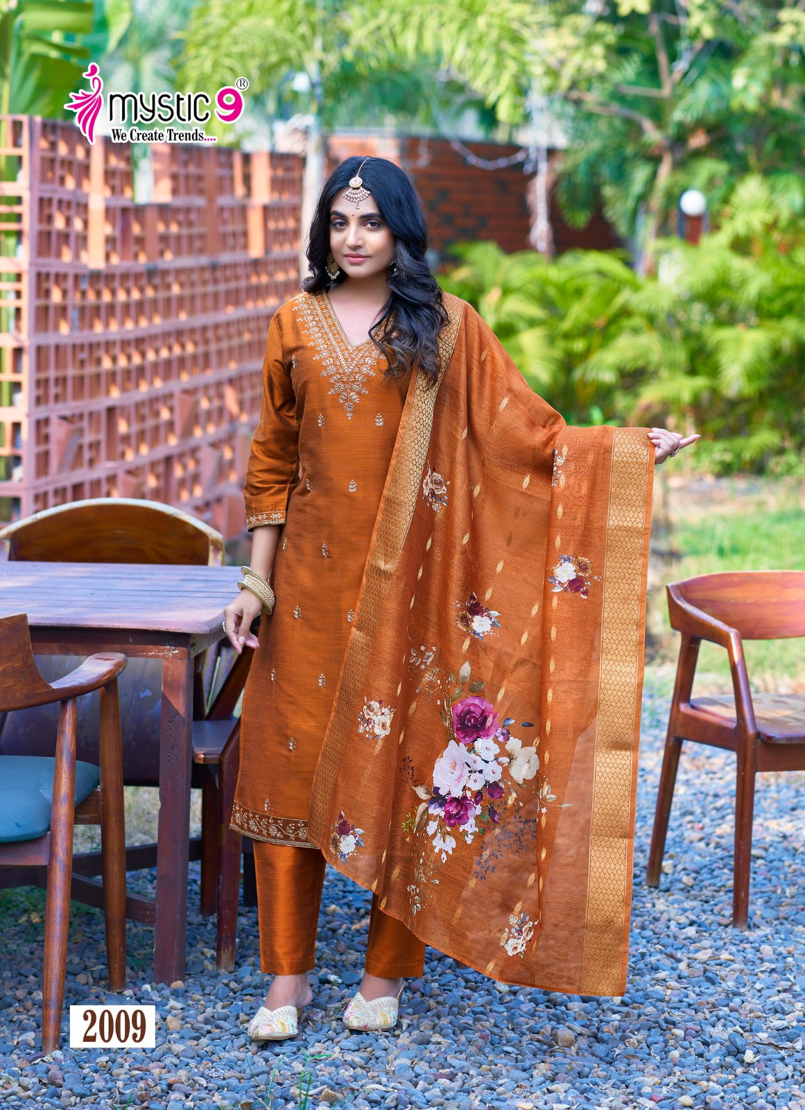 Fiza Vol 2 Mystic 9 Banglori Silk Readymade Pant Style Suits Supplier India