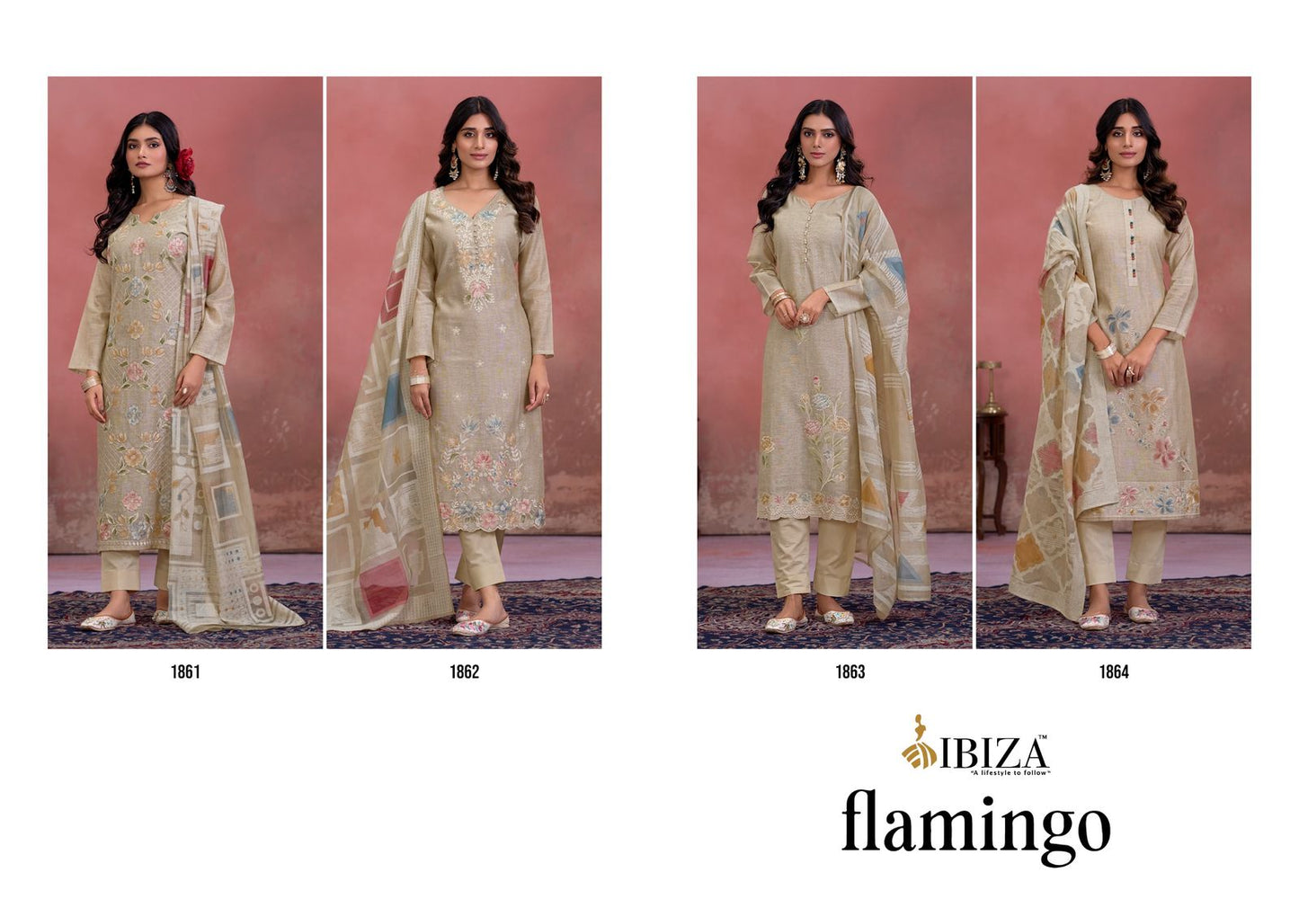 Flamingo Ibiza Organic Pant Style Suits Wholesale Rate