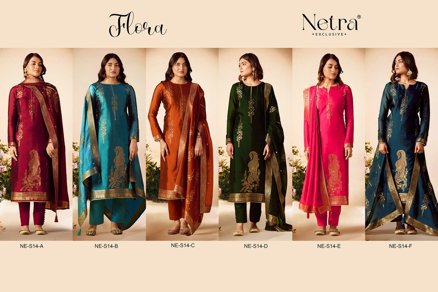 Flora Netra Premium Viscose Pant Style Suits Wholesaler Ahmedabad