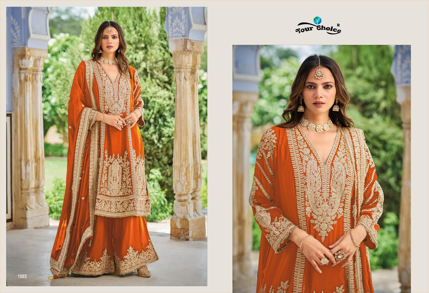 Flora Your Choice Chinnon Pakistani Readymade Suits Supplier Ahmedabad