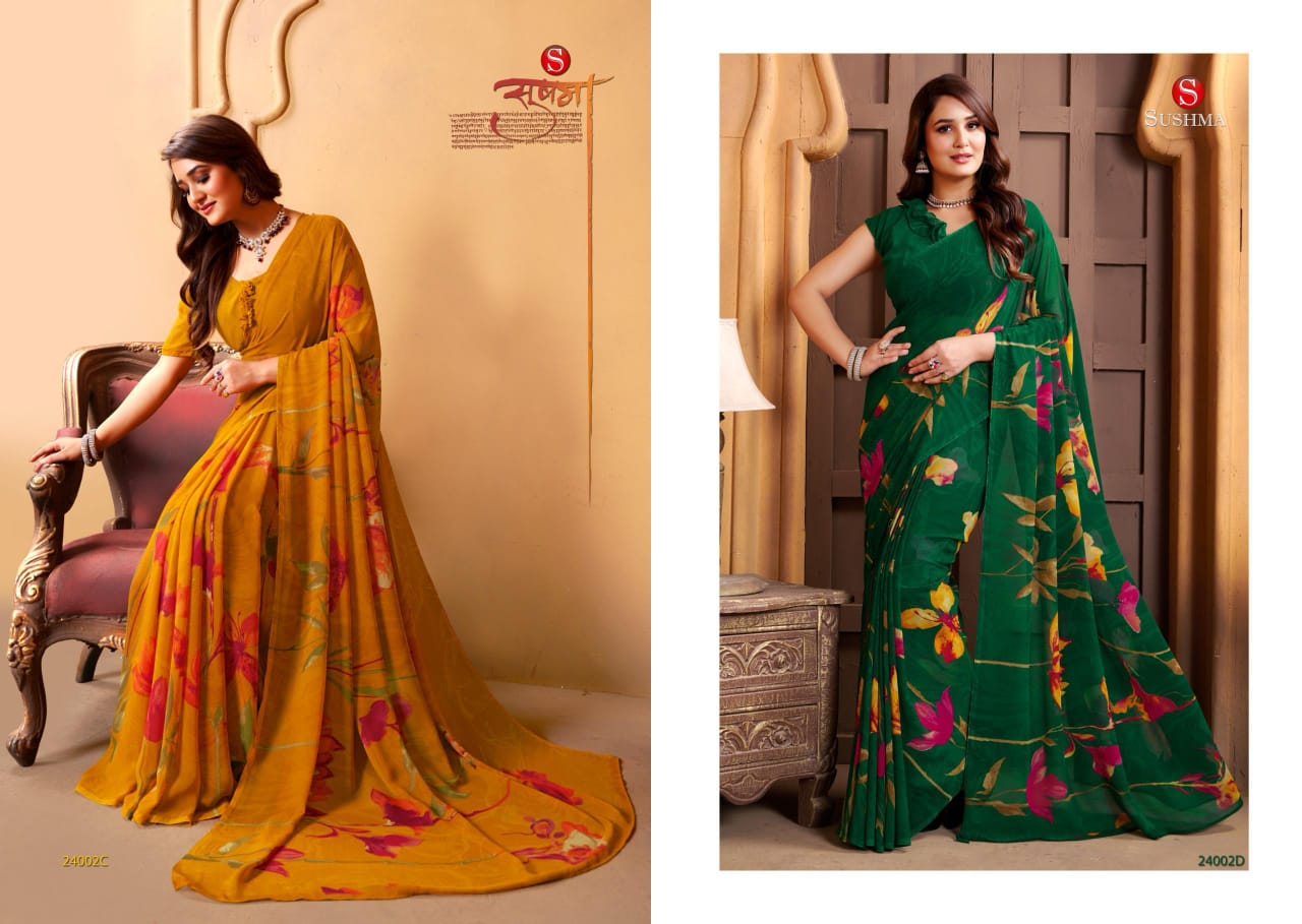 Florals Forever Sushma Weightless Sarees Wholesaler