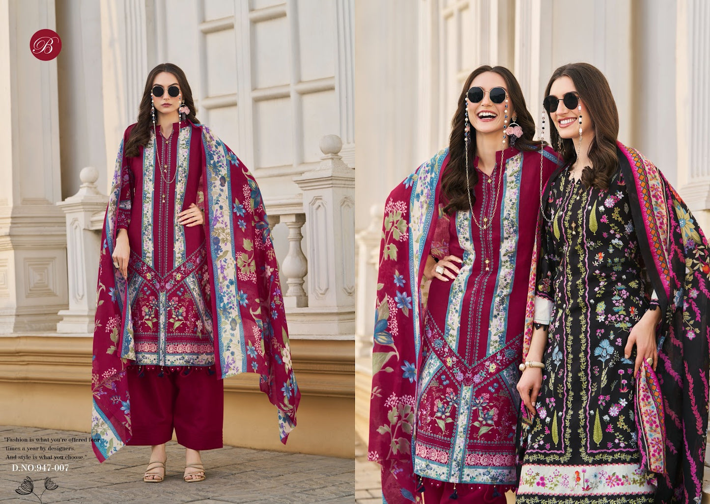Florance Belliza Designer Studio Cotton Karachi Readymade Suits Exporter India