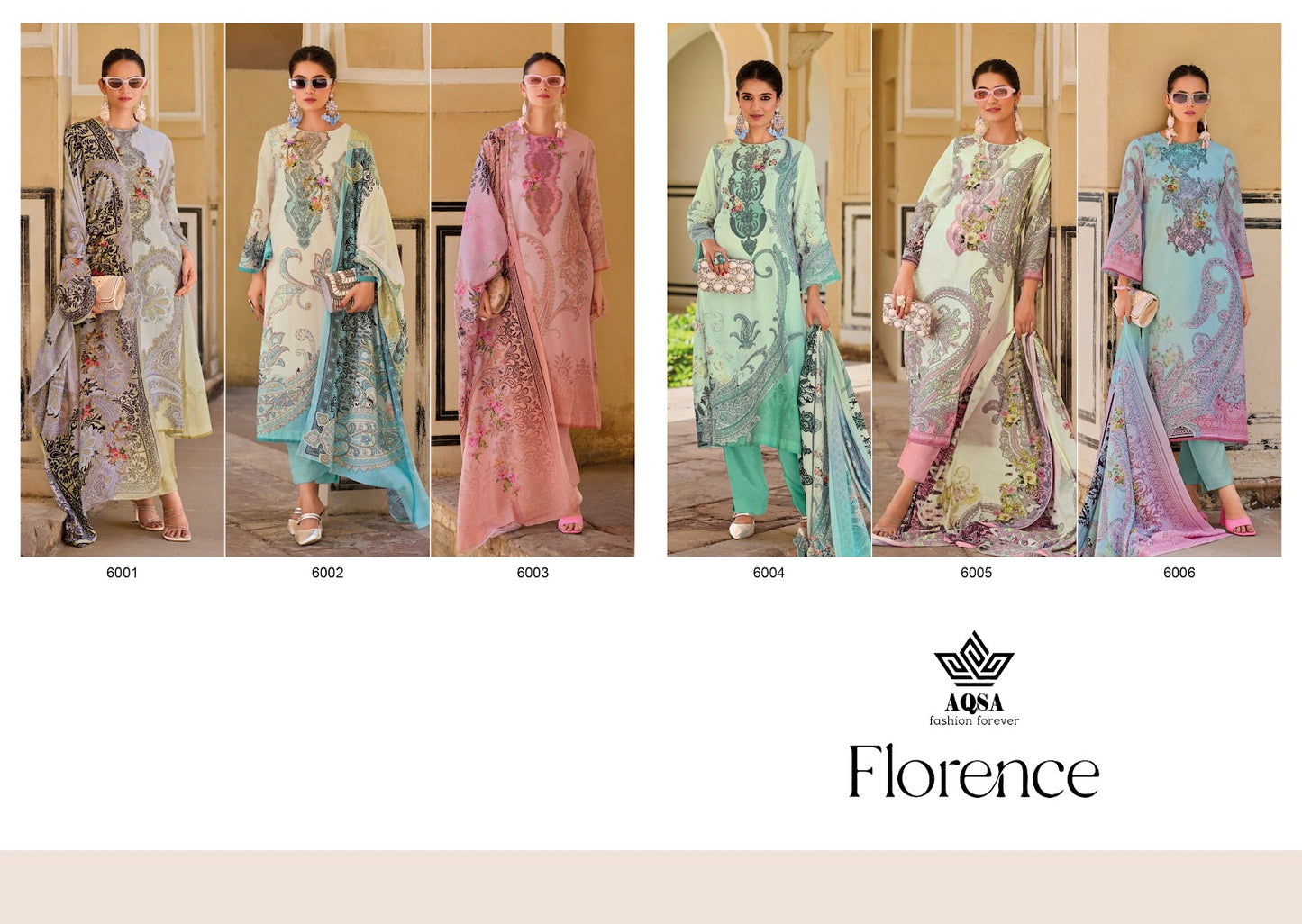 Florence Aqsa Liva Karachi Salwar Suits Manufacturer Gujarat