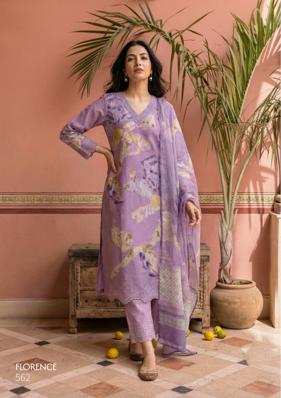Florence Tm Organdy Pant Style Suits Supplier
