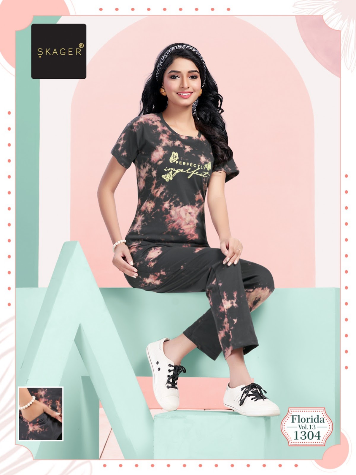 Florida Vol 13 Skager Tie Dye Pyjama Night Suits Wholesaler Gujarat