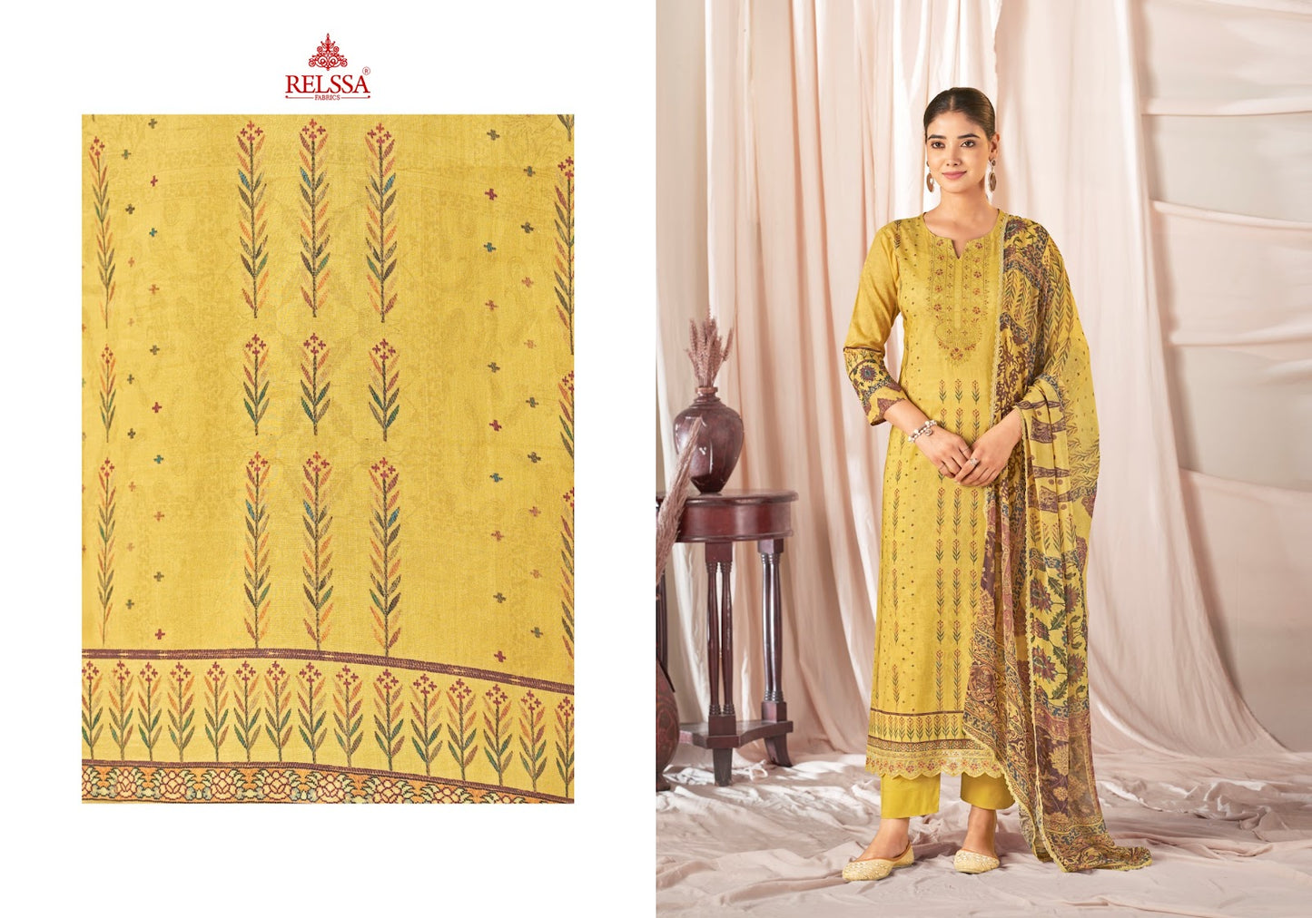 Flower Girl 13 Relssa Fabrics Cotton Lawn Pant Style Suits Wholesale Rate