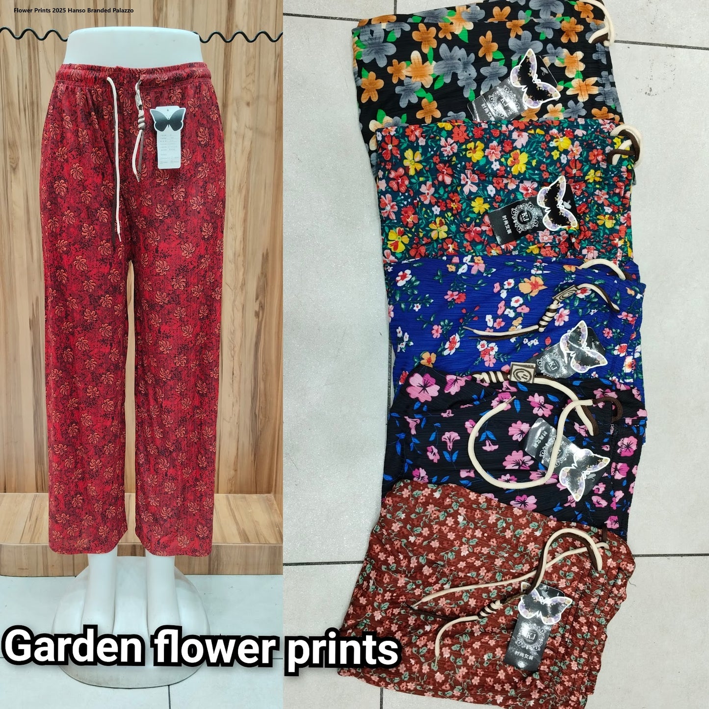 Flower Prints 2025 Hanso Branded Palazzo Wholesaler Ahmedabad