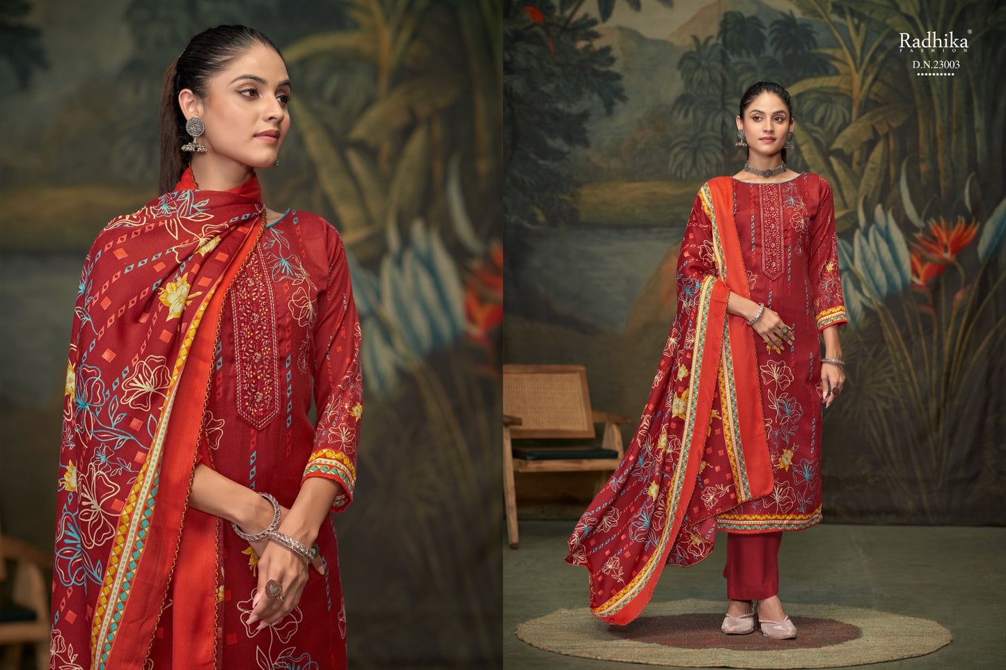 Flower Valley Vol 2 Radhika Fashion Azara Cambric Cotton Karachi Salwar Suits Wholesale Price