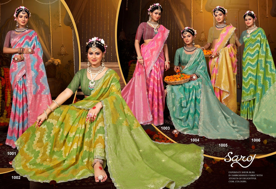 Fortune Linen Saroski Vol 2 Saroj Sarees Supplier Ahmedabad