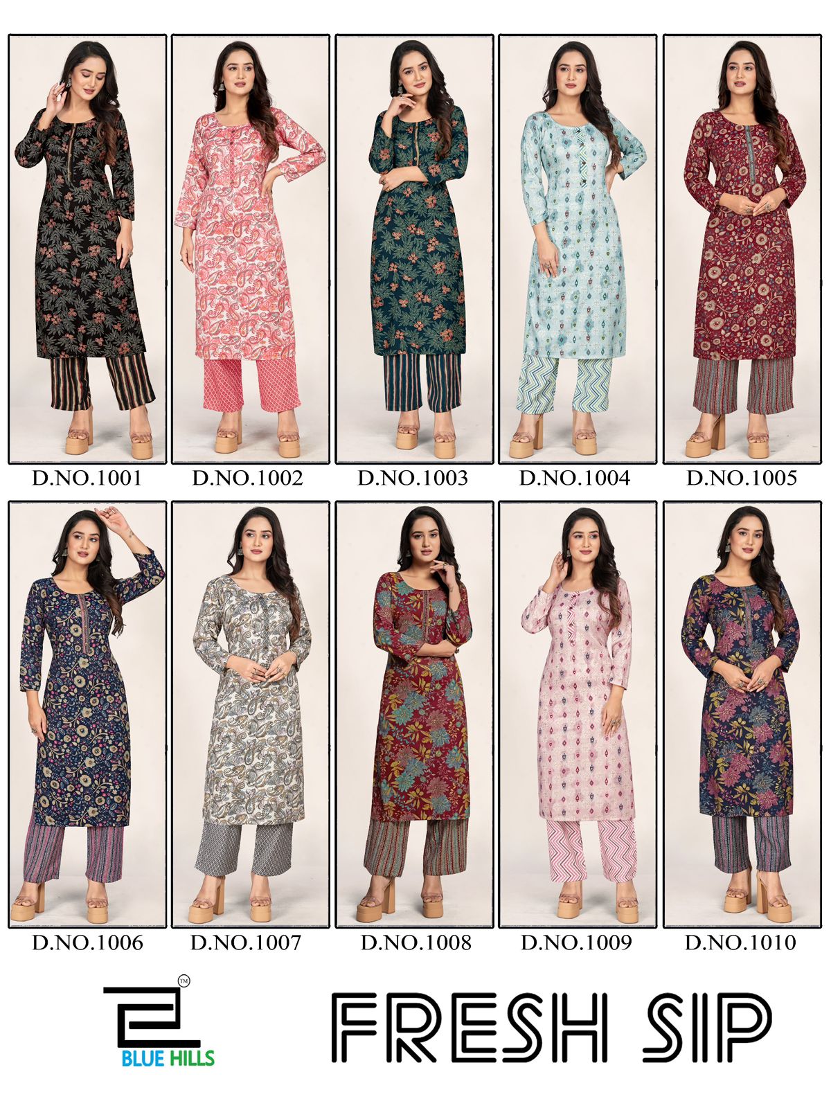 Blue Reyon 14Kg Pant Suit