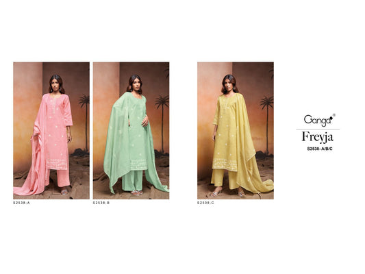 Freyja 2538 Ganga Plazzo Style Suits Wholesaler India