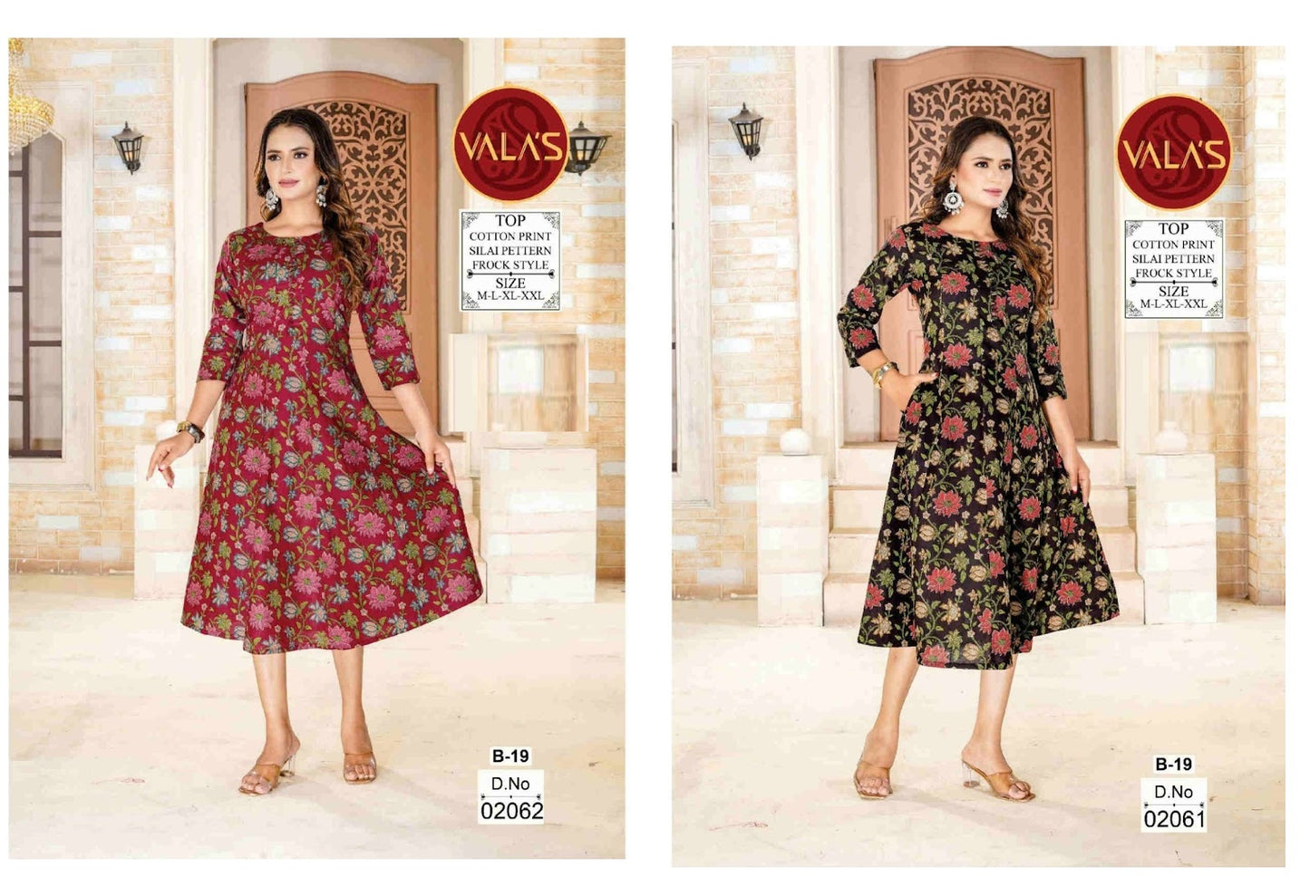 Frock Style Valas Cotton Anarkali Kurtis Wholesale Price