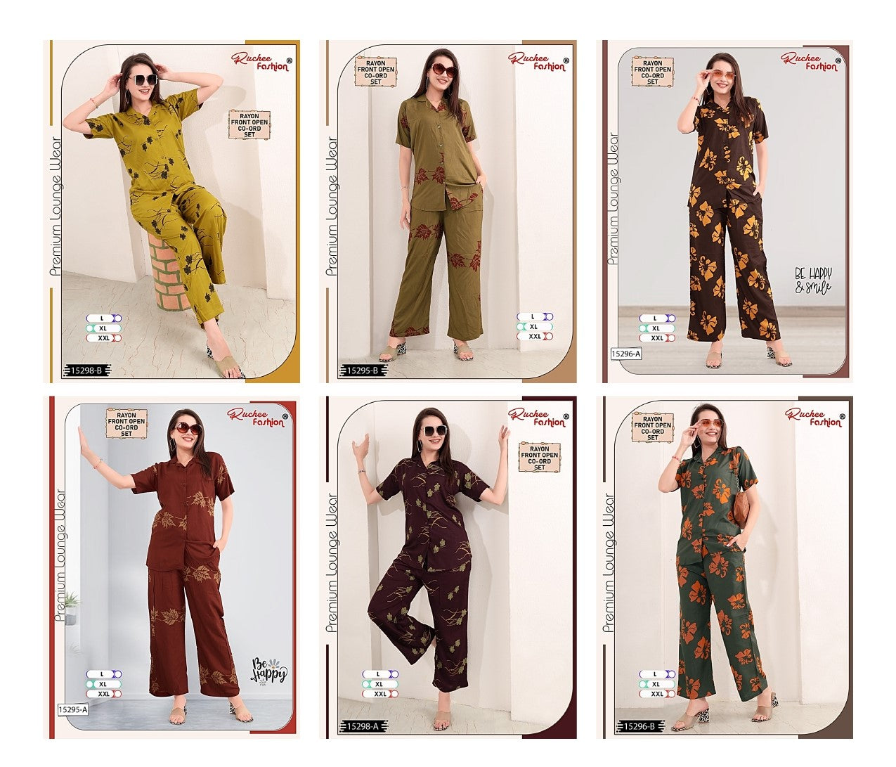 Front Open 1 Ruchee Fashion Rayon Co Ord Set Manufacturer