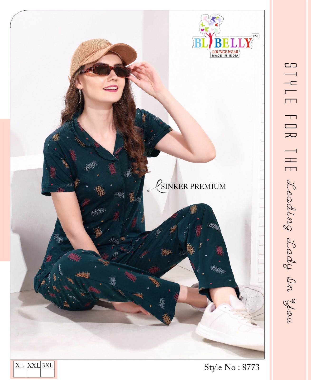 Front Open Vol 639 Belly Sinker Collar Night Suits Wholesale Rate