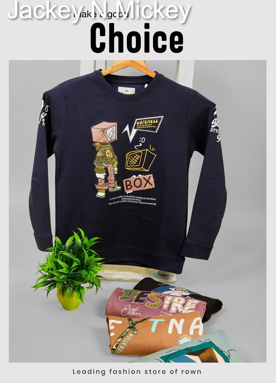 Full Sleeves Jm 121 Jackey N Mickey Imported Boys Tshirt Exporter Ahmedabad