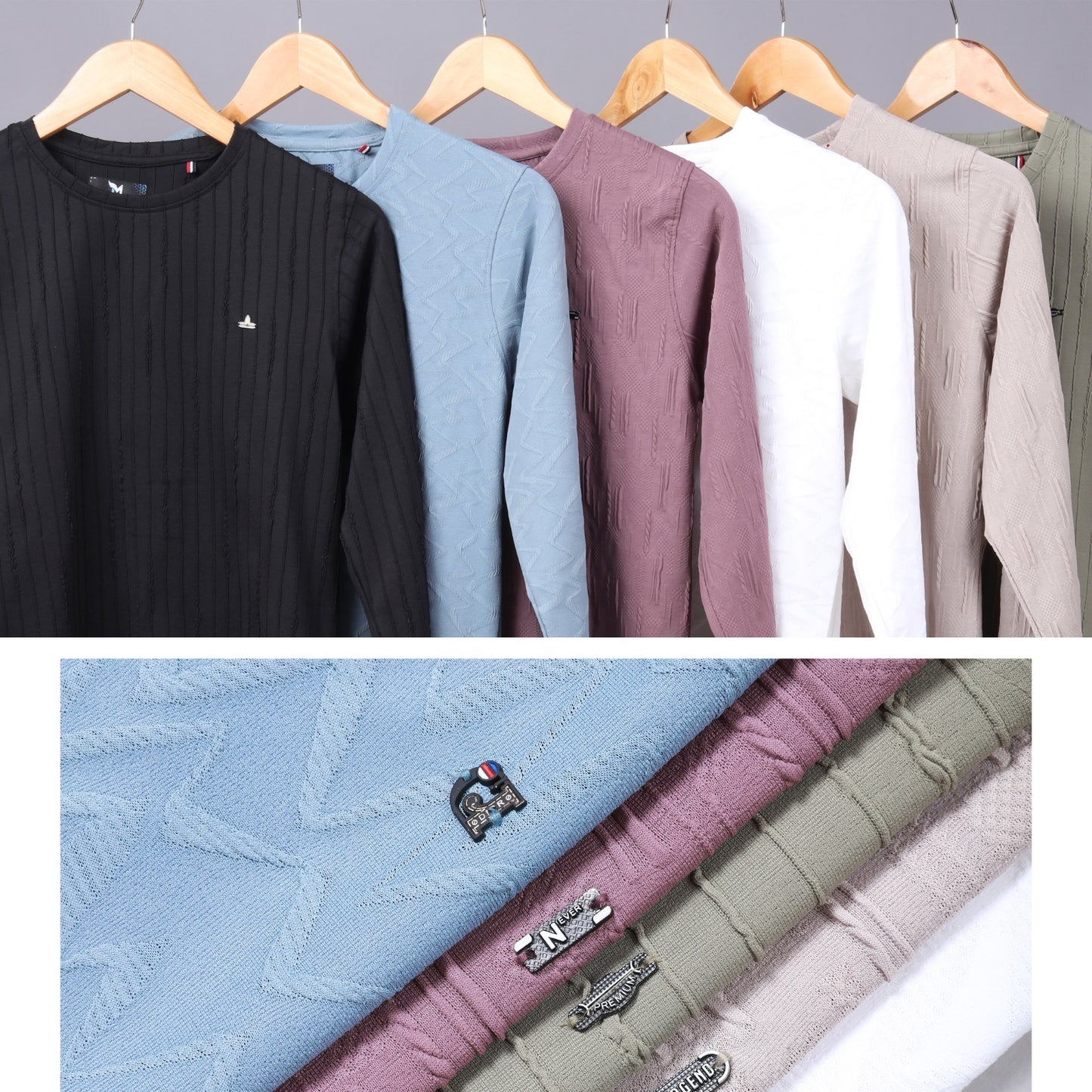 Full Sleeves Mb-215 Mawa Jacquard Boys Tshirt Manufacturer Ahmedabad