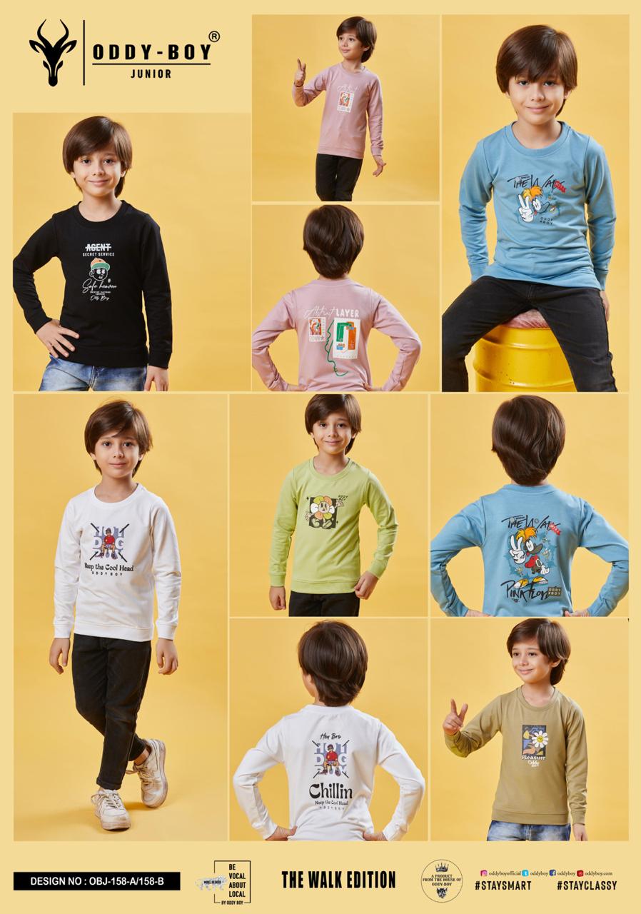 Full Sleeves Obj 158 Oddy Boy Looper Boys Tshirt Manufacturer India