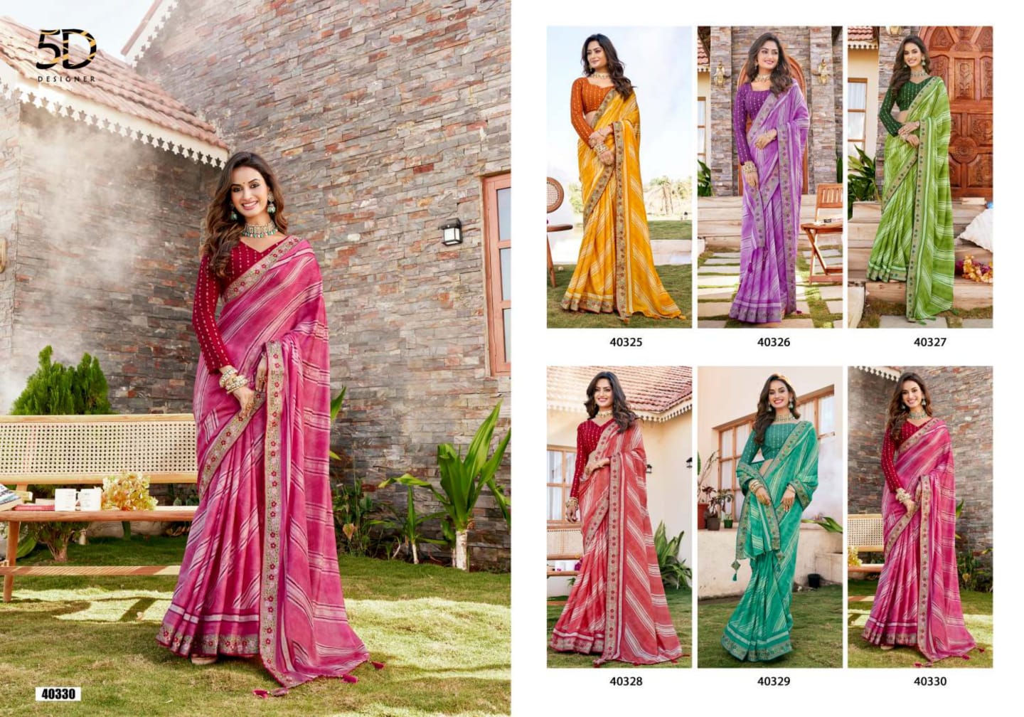 Fusion 5D Designer Soft Sarees