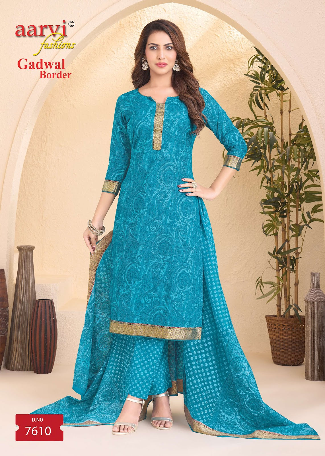 Gadwal Border Vol 10 Aarvi Fashions Cotton Dress Material Exporter