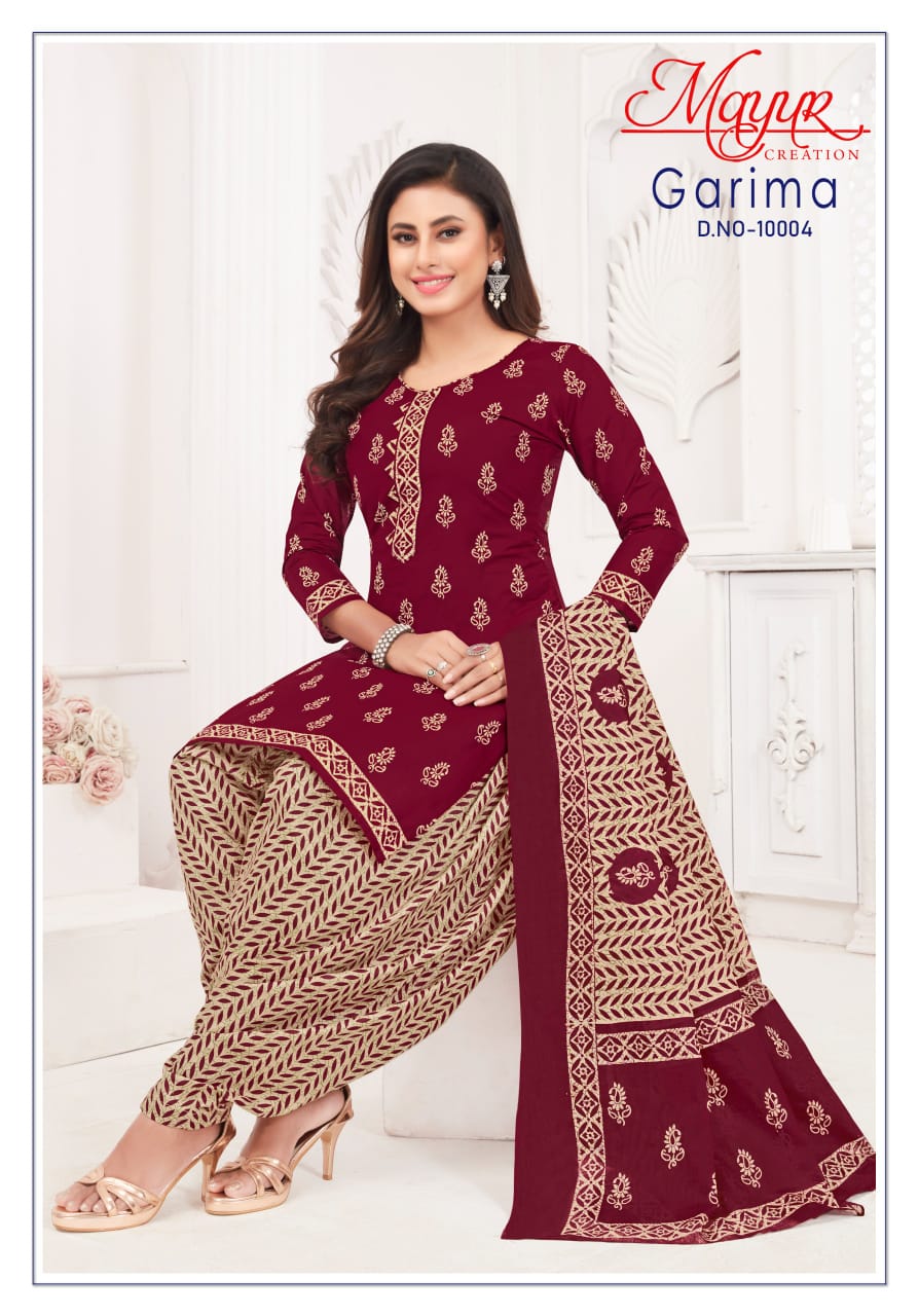 Garima Vol 10 Mayur Creation Cotton Dress Material Wholesale Rate