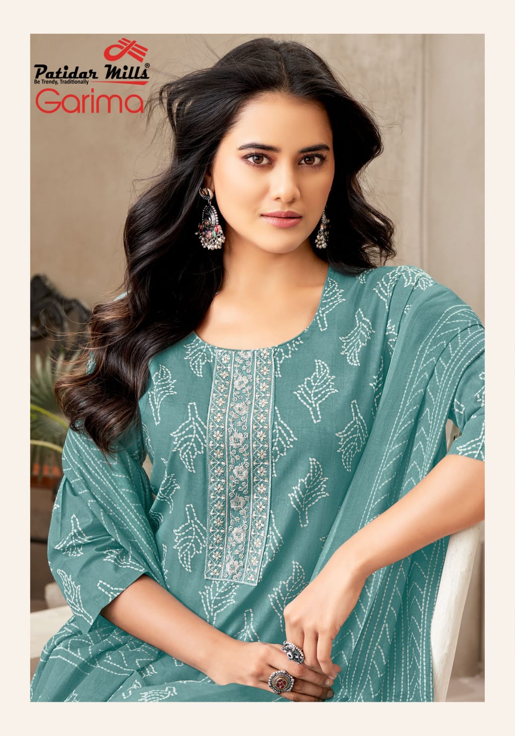 Garima Vol 3 Patidar Mills Readymade Cotton Pant Suits Exporter Gujarat