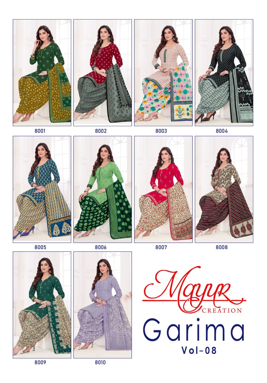 Garima Vol 8 Mayur Creation Cotton Dress Material
