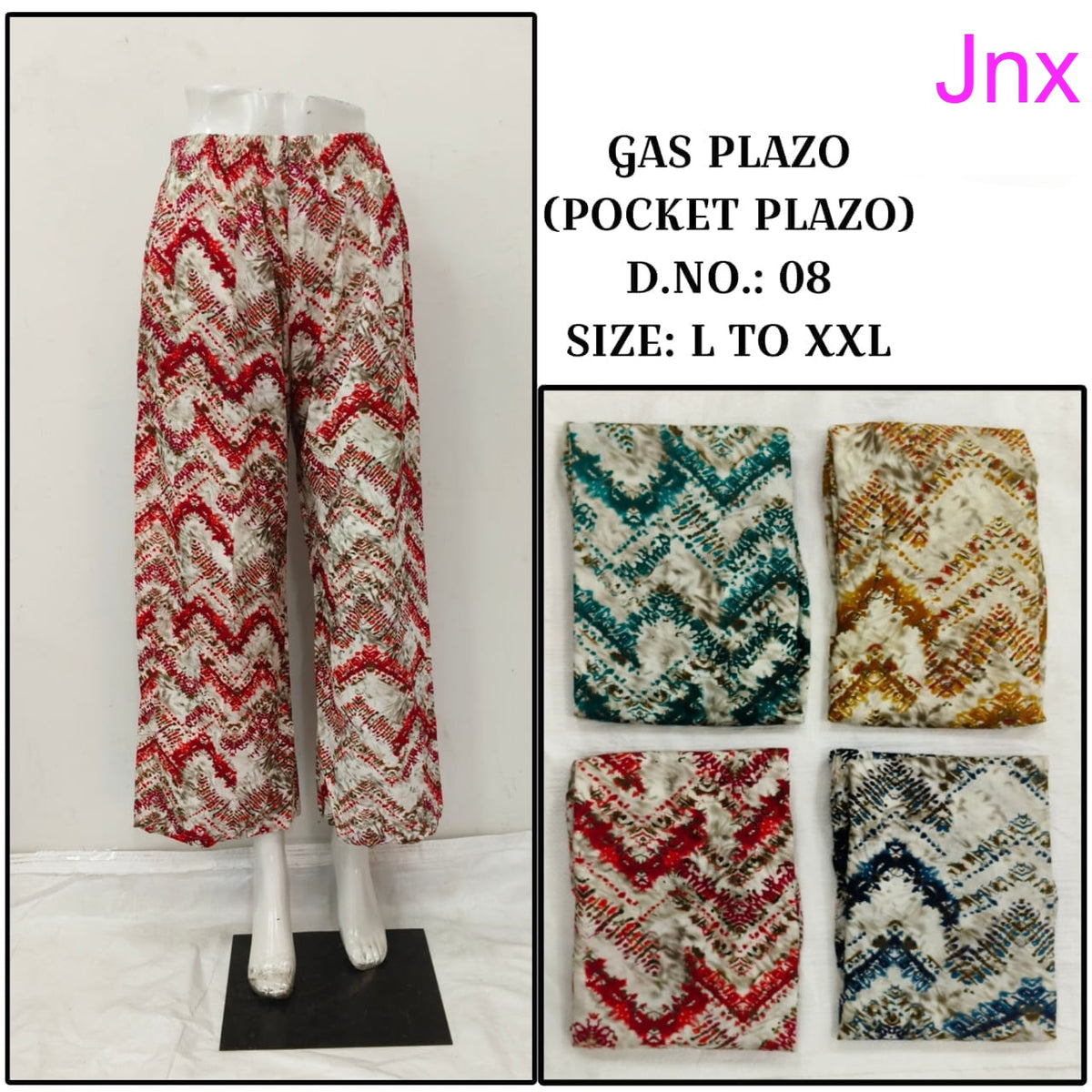 Gas Pocket Jnx Rayon Branded Palazzo Manufacturer Ahmedabad