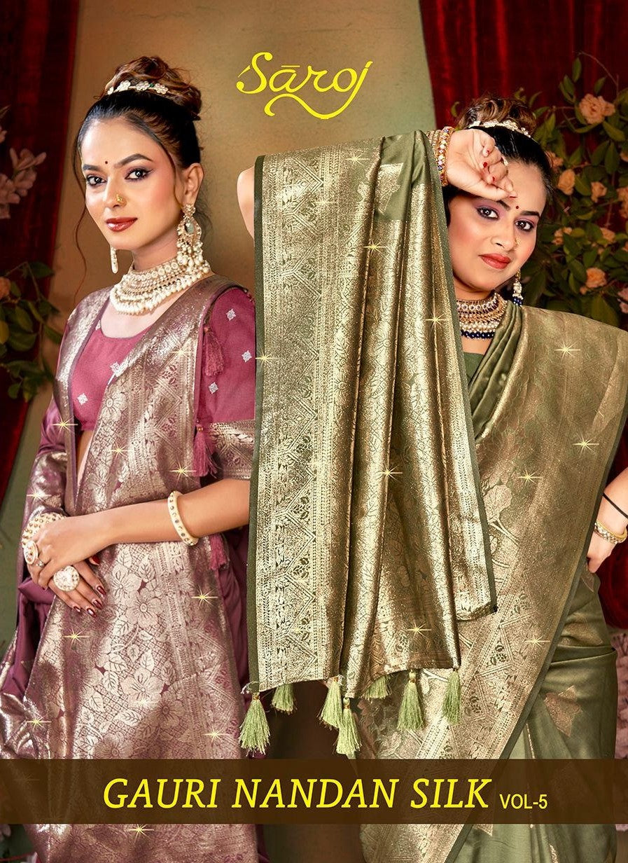 Gauri Nandan Silk Vol 5 Saroj Sarees Supplier