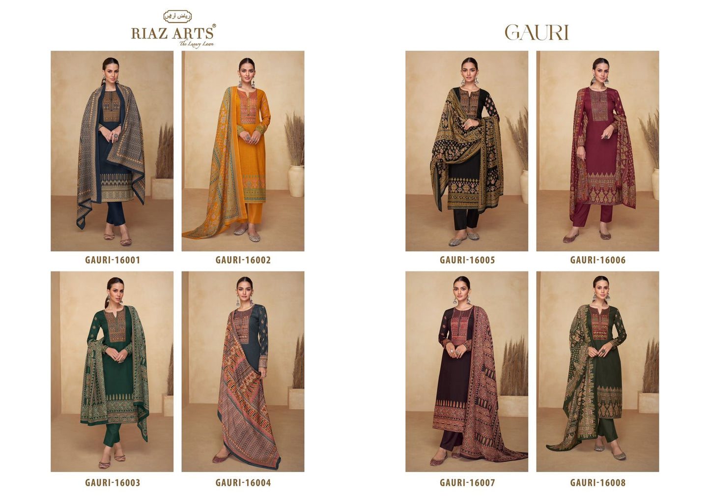 Gauri Riaz Art Cambric Lawn Pant Style Suits