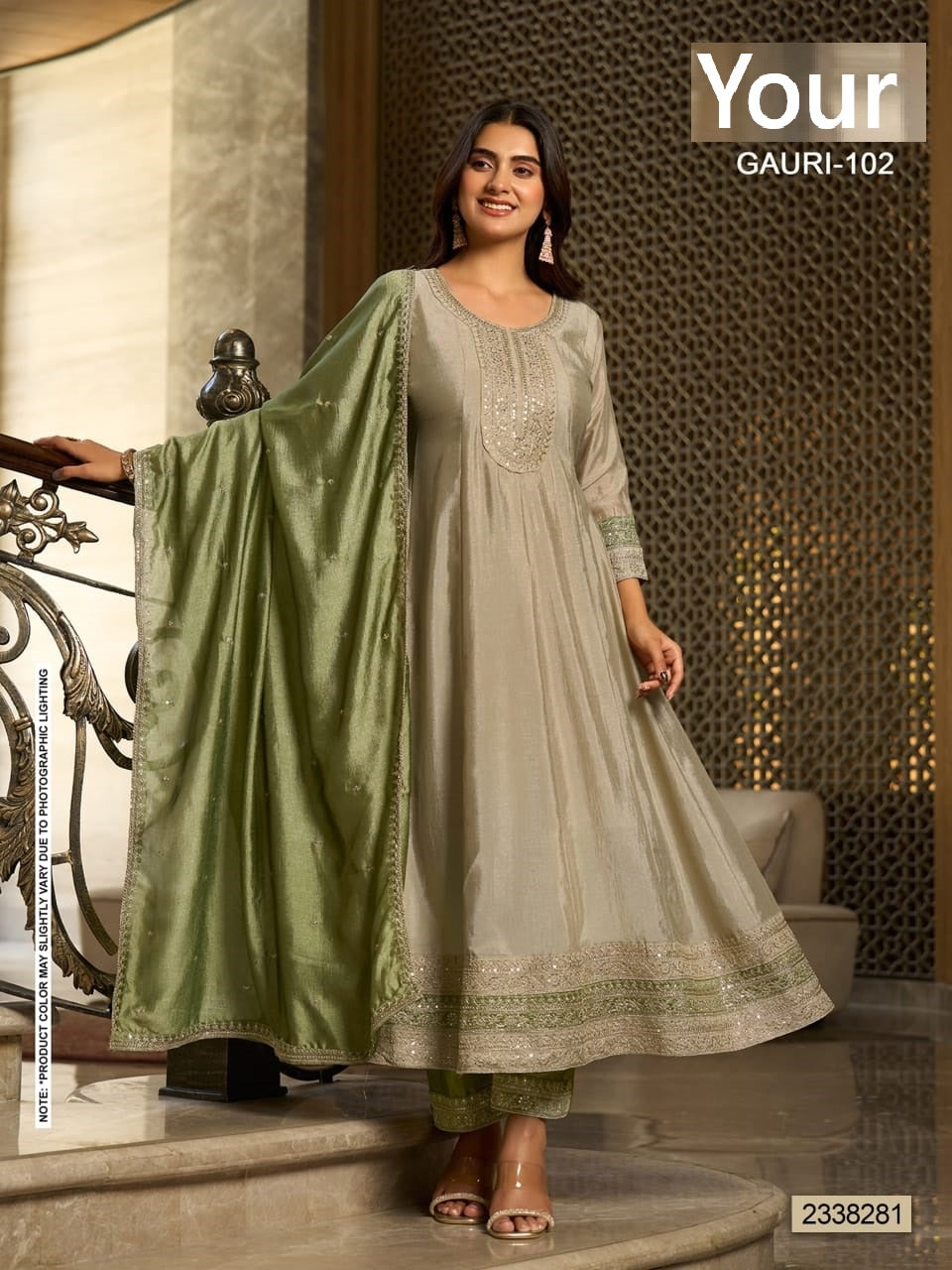Gauri Your Vichitra Silk Readymade Anarkali Suits Wholesaler Gujarat