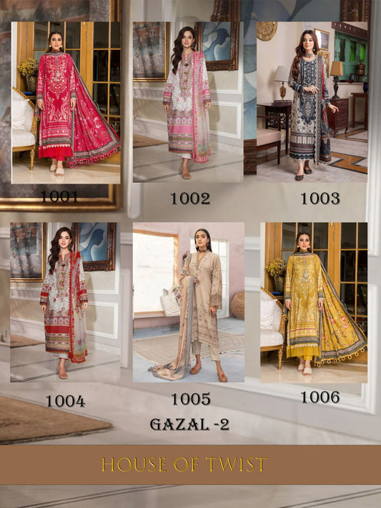 Gazal 2 House Of Twist Cotton Karachi Salwar Suits Wholesale