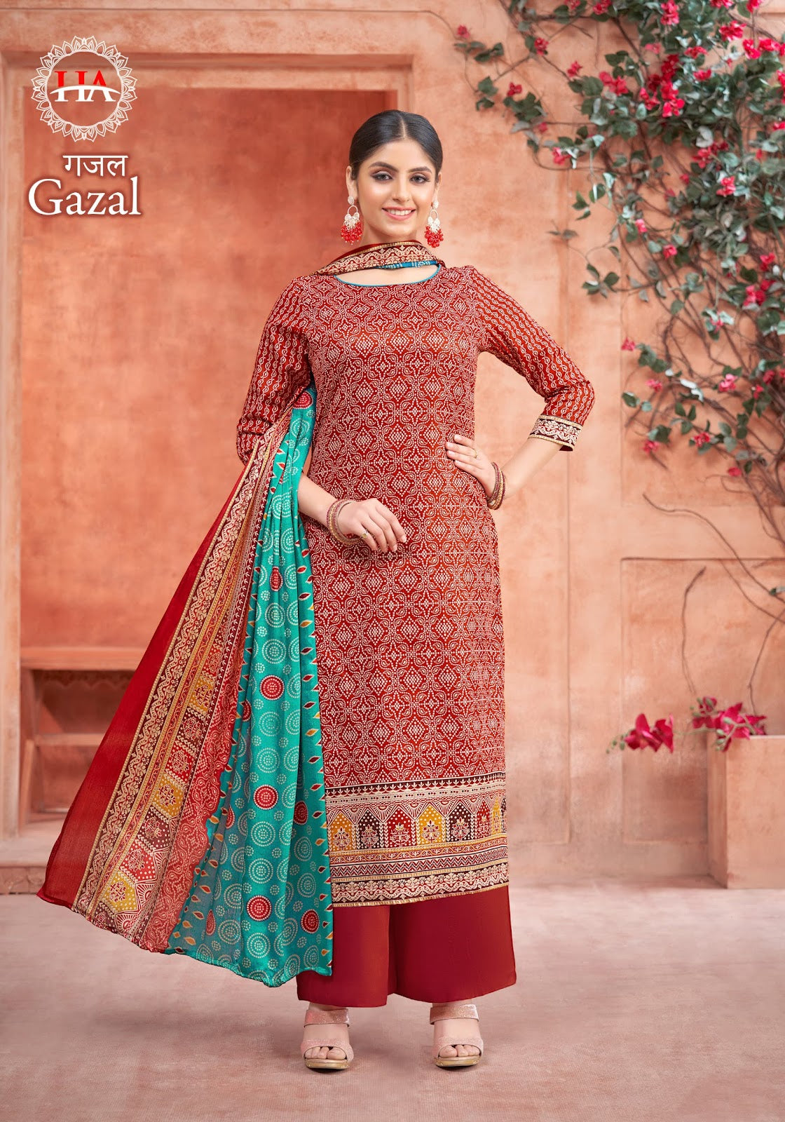 Gazal Harshit Fashion Pure Zam Plazzo Style Suits